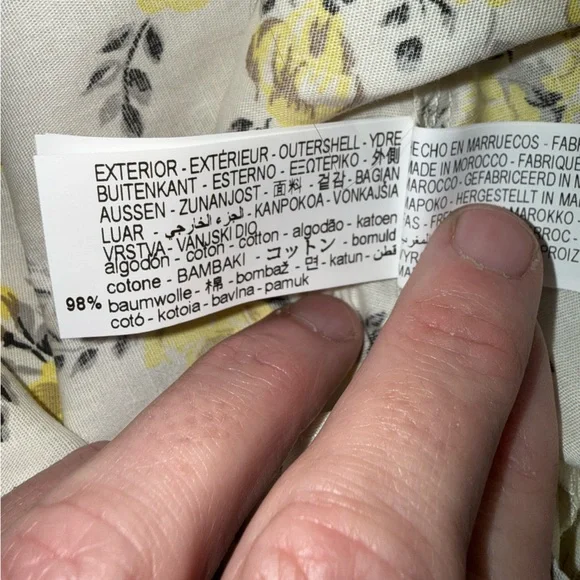 Zara FLORAL PRINT POPLIN MIDI DRESS XS - Picture 9 of 12
